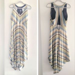 Prana Saxon dress size XL midi handkerchief hem